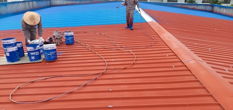 武汉开发区厂房屋面除锈喷漆